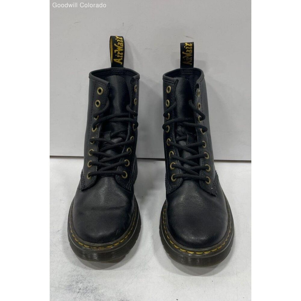 Dr. Martens black combat boots boots womens size 6